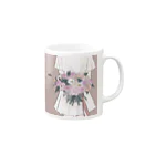 HANA's flower marketのflower for you Mug :right side of the handle