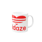 AAAstarsのaidazeー赤 Mug :right side of the handle