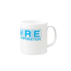 CPRTDEL のノスタルジックメーカー（MRE） LightBlue Mug :right side of the handle