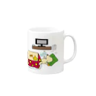 クソ犬SHOPのクソ犬の日常 Mug :right side of the handle