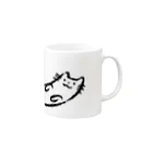 ハマサキののびのびネコ Mug :right side of the handle