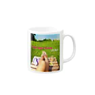 LOVEMaDEのCrochet tough or Go home Mug :right side of the handle