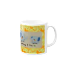 いっちゃん・だいちゃんママのゾウさんファミリー Mug :right side of the handle