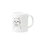 アキラＳＨＯＰのムカつく顔の猫 Mug :right side of the handle