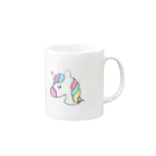 Hikari😈のパステルユニコーン🦄 Mug :right side of the handle