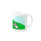 フセサクの不正なネコのお昼寝タイム Mug :right side of the handle