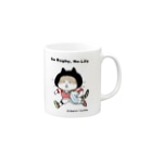 ほっかむねこ屋（アトリエほっかむ）のラグビーねこ Mug :right side of the handle