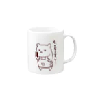 はちうめ工房のもっと早く言って-kumama- Mug :right side of the handle