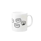 くりえいてぃっど by はりーの社交的なカワウソ大集合 Mug :right side of the handle