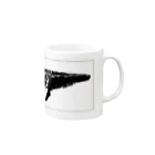れいのTHE WHALE（クジラ） Mug :right side of the handle