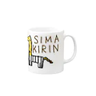 yumizakuraのＳＩＭＡＫＩＲＩＮ Mug :right side of the handle