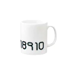 ジンジャージンジャーの数字モノ Mug :right side of the handle