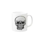 90sunのスカル Mug :right side of the handle