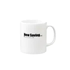 Studio OriginのNow Saving_white マグカップの取っ手の右面