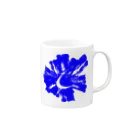 提供 tshopのBrush Logo Blue Mug :right side of the handle
