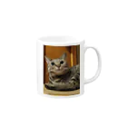 猫又雑貨店のあざ猫さん Mug :right side of the handle