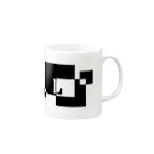 シンプルデザイン：Ｔシャツ・パーカー・スマートフォンケース・トートバッグ・マグカップのシンプルデザインアルファベットL Mug :right side of the handle