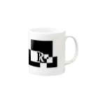 シンプルデザイン：Ｔシャツ・パーカー・スマートフォンケース・トートバッグ・マグカップのシンプルデザインアルファベットR Mug :right side of the handle