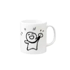 てがきですの屋さんのメダリスト！丸さん Mug :right side of the handle