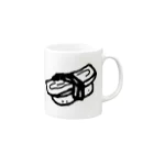 てがきですの屋さんのてがき！ タマゴのお寿司 Mug :right side of the handle