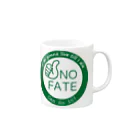 ガッツのNO FATE 運命は変えられる 死ぬまで生きる(グリーン) マグカップの取っ手の右面