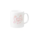 べあべあー。ず。のぴんくちゃん。(てんし) Mug :right side of the handle