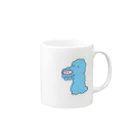 mobmobのくもりゅうくん Mug :right side of the handle