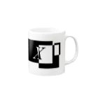 シンプルデザイン：Ｔシャツ・パーカー・スマートフォンケース・トートバッグ・マグカップのシンプルデザインアルファベットX Mug :right side of the handle