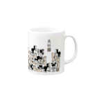 SHOP BØWNTENの犬ブロック Mug :right side of the handle