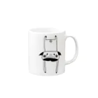 WANS.tokyoのフライング PUGPUG Mug :right side of the handle