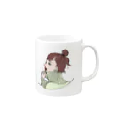 asukaのwhiteちゃん Mug :right side of the handle