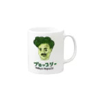 すとろべりーガムFactoryの野口英世 ブロッコリー Mug :right side of the handle