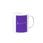 saku-AtelierのEnjoy マグカップ Mug :right side of the handle