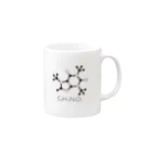 st_drop_laboratoryのカフェインの化学構造式 Mug :right side of the handle