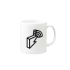 block.fmのblock.fmオフィシャルモノトーンロゴグッズ Mug :right side of the handle