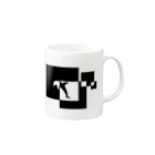 シンプルデザイン：Ｔシャツ・パーカー・スマートフォンケース・トートバッグ・マグカップのシンプルデザイン Mug :right side of the handle
