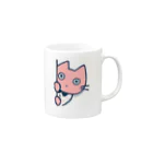 そで まくろ 【サヨコノミセ】のシャツ猫　マグカップ Mug :right side of the handle