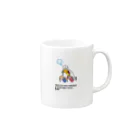 officenicocoのへそルチャ Mug :right side of the handle