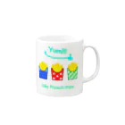 Yokokkoの店のI💛French fries Mug :right side of the handle