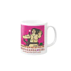 poojangleのVietonamese Propaganda Girl3 Mug :right side of the handle