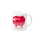 hodocoのガレリー　赤 Mug :right side of the handle