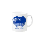 hodocoのガレリー　青 Mug :right side of the handle