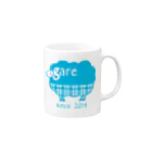 hodocoのガレリー　水色 Mug :right side of the handle