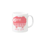 hodocoのガレリー　コーラル Mug :right side of the handle