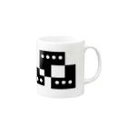 シンプルデザイン：Ｔシャツ・パーカー・スマートフォンケース・トートバッグ・マグカップのシンプルデザイン Mug :right side of the handle