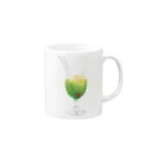 Drecome_Designの食べかけクリームソーダ Mug :right side of the handle