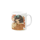 『平成少女絵』のお品物の紅弁慶にみけねこ Mug :right side of the handle