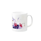 イラストレーター おおでゆかこの湖畔の霧の精 Mug :right side of the handle