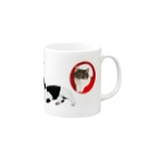 ごまわさびのSETAGAYA CATS Mug :right side of the handle