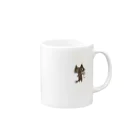 生鮮市場ててらてらのやる気のないねこ Mug :right side of the handle